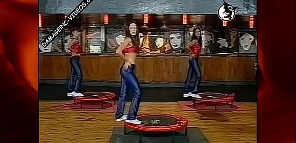  Chicas argentas hacen gym en calzas azules
